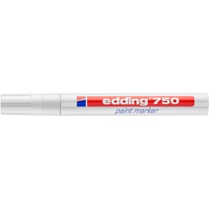 Fehér Edding 750 festékmarker filctollakhoz. Ideális kreatív projektekhez.