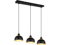Reality Punch függőlámpa 3 izzós matt fekete