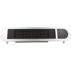 Sollia Hot Air 2000 W fali PTC fűtőtest fehér-fekete színben, LED kijelzővel.