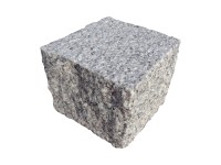 Gránit térkő szürke stokkolt felület/hasított oldalak 9 x 9 x 8 cm darabáru Gránit térkő szürke stokkolt felület/hasított oldalak 9 x 9 x 8 cm darabáru