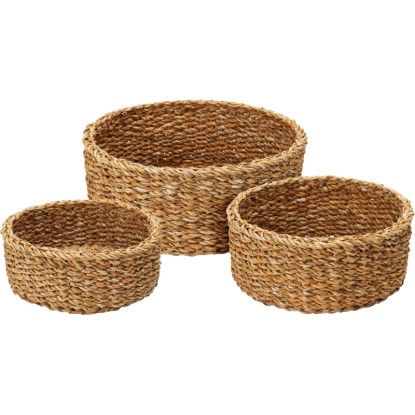 Kosárkészlet hínár 3 darab natúr