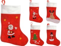Mikuláscsizma 48 cm piros mintás négy kivitelben