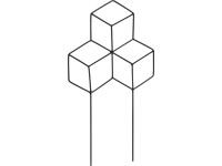 Növénykaró 4-es forma fém 20 cm x 1 cm x 35 cm fekete Növénykaró 4-es forma fém 20 cm x 1 cm x 35 cm fekete