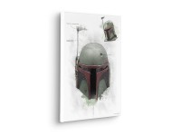 Komar Star Wars Boba Fett Helmet Sketch feszített vászonkép szürke Komar Star Wars Boba Fett Helmet Sketch feszített vászonkép szürke