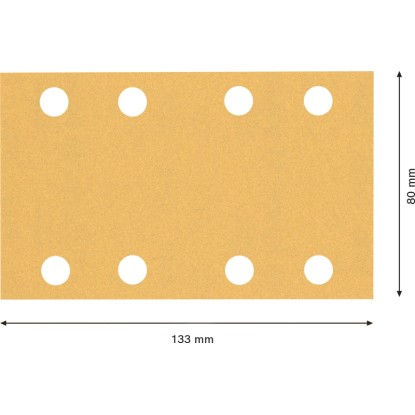Bosch Expert C470 csiszolólap, 80x133 mm, K120, 10 db, rezgőcsiszolókhoz.