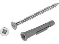 LUX üreges fémdübel csavarral 5 mm x 37 mm 10 darab LUX üreges fémdübel csavarral 5 mm x 37 mm 10 darab