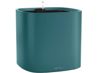 Lechuza Pila Color Planter virágtartó 35 cm x 35 cm x 33 cm petróleumkék