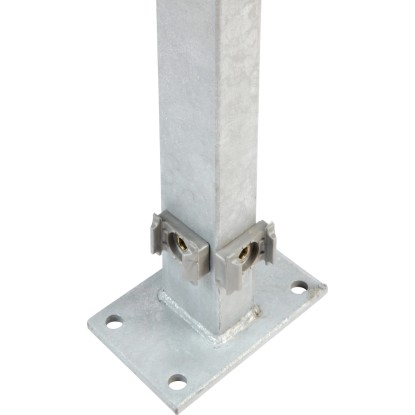 Sarokoszlop hegesztett oszloptalppal  129 cm  horganyzott