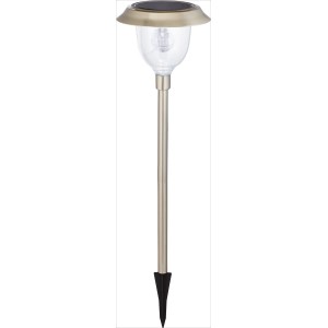 Rozsdamentes acél LED szolár lámpa Borore, 82 cm magas, kertbe vagy teraszra.