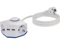 OBI kettős sarokasztali elosztó USB-porttal OBI kettős sarokasztali elosztó USB-porttal