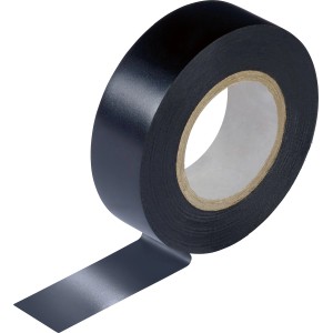 Fekete szigetelőszalag, 15 mm x 10 m, tekercsben elektromos szereléshez.