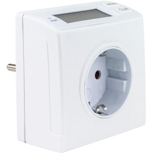 REV energiamérő fogyasztásméréshez LCD kijelzővel.