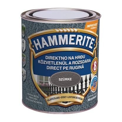 Hammerite fémfesték kalapácslakk szürke 0,75 l