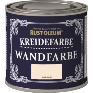 Rust-Oleum krétafesték falfesték antik fehér, 125 ml-es doboz.