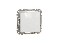 SEDNA Váltókapcsoló rugós bekötés 10AX fehér