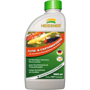 Heissner tógondozó szűrő és indító baktériumok, 1000ml-es flakon a tó tisztításához.