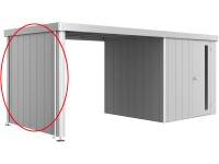 Biohort oldalfal Neo 2A/2B/2C/2D szerszámos ház oldaltetőhöz ezüst-metál