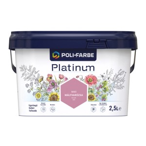 Poli - Farbe Platinum beltéri falfesték diszperziós Mályvarózsa matt 2,5 l
