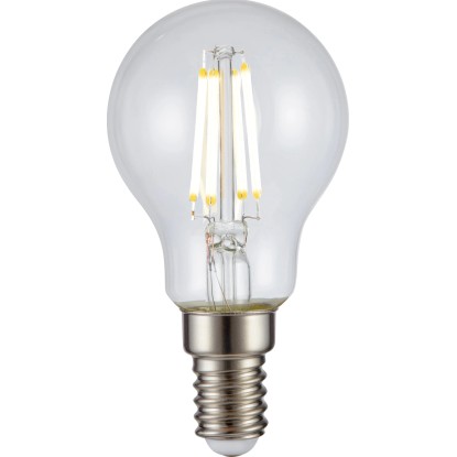 LED-izzó E14 csepp alakú 4 W 470 lm 2 db 8,5 cm x 4,5 cm (Ma x Át)