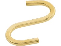 Sárgarézzel bevont S-kampó 30 mm 4 db Sárgarézzel bevont S-kampó 30 mm 4 db