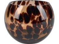 Safari Lodge mécsestartó üveg 9,5 cm x 13 cm átmérő barna Safari Lodge mécsestartó üveg 9,5 cm x 13 cm átmérő barna