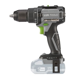 LUX 20V akkus fúró-csavarozó A-BS-20 B, szürke, fekete és zöld akkus fúró.