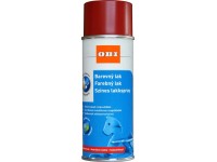 OBI lakkspray vizes bázisú színes selyemfényű tűzpiros 400 ml