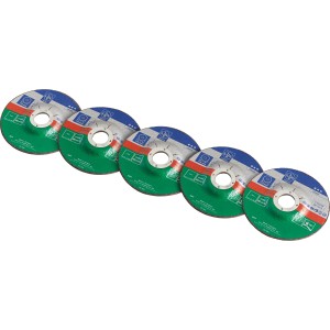 LUX Vágókorong kőhöz, gazdaságos csomag, 5 darab, 115 mm átmérő, tartozék sarokcsiszolókhoz.