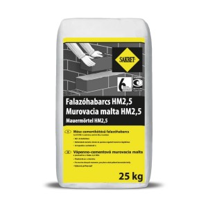 Sakret HM2,5 falazóhabarcs, 25 kg-os zsák. Szárazhabarcs falazáshoz.