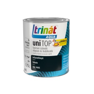 Sötét Trinat Aqua UniTOP akrilfesték fém vödörben, fa és fém felületekre.