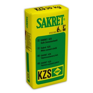 Sárga zsák Sakret KZS mész-cement vakolat, 30 kg. Vakolatok.