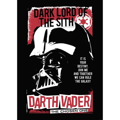 Komar Star Wars Darth Vader The Chosen One falikép 50 cm x 70 cm piros
