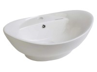 Kerámiamosdó síklapos ovális 62 cm x 25 cm x 45 cm