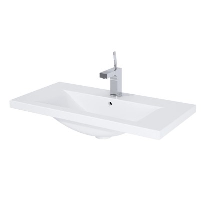 Beépíthető mosdó Cheese 80 cm fehér