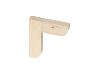 Natúr fenyő derékszögű  konzol 12,5 cm x 15 cm