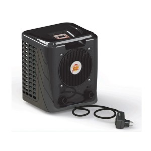 Summer Fun Smart 3,35 kW-os hőszivattyú 15 m³-es medencékhez, antracit színű fémházban.