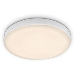 Fehér Briloner LED süllyesztett lámpa Plat, Ø 10 cm, meleg fehér fény.