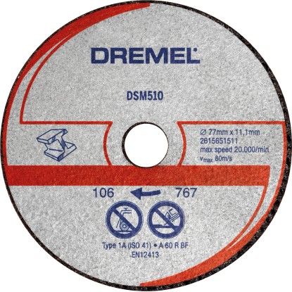 Dremel DSM510 fém és műanyag vágókorong DSM20 modellhez