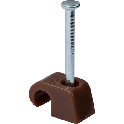 LUX kábelbilincs, átmérő: 4 mm - 7 mm, 50 darab, barna