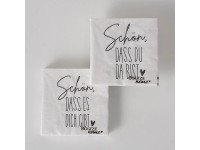 Boltze You szalvéta 20 darab fehér-fekete