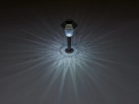 OBI Roledo LED-es földbe szúrható napelemes lámpa 34,5 cm x 9 cm szürke