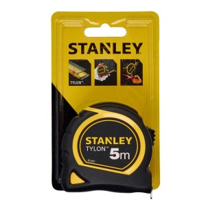 Stanley Tylon mérőszalag, 5m, sárga csomagolásban. Mérőeszköz barkácsolóknak.