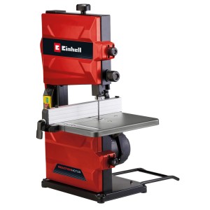 Einhell TC-SB 200/1 szalagfűrész: Piros szalagfűrész precíz vágásokhoz fában és műanyagban.