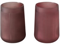 Fabria váza 21 cm x 15 cm x 21 cm bordó bordázott két kivitelben