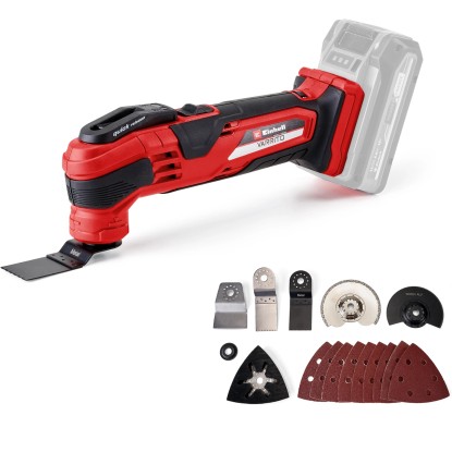 Einhell akkus multifunkciós szerszám Power X - Change Varrito Solo tartozékokkal
