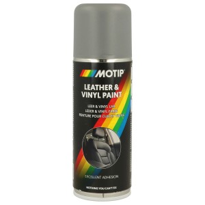 Szürke bőr- és vinylfesték spray, Motip.