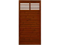 Belátásgátló kerítéselem Nicea tíkfa színek 180 cm x 90 cm FSC®