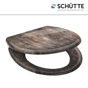 Schütte WC ülőke Old Wood SoftClose funkcióval és gyorsrögzítéssel.