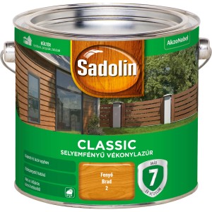 Sadolin Classic fa lazúr, Fenyö Brad 2, hosszantartó időjárás elleni védelem kültéren.