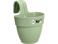 Elho Vibia Campana S balkonra rakható virágtartó 20 cm átmérő pisztáciazöld